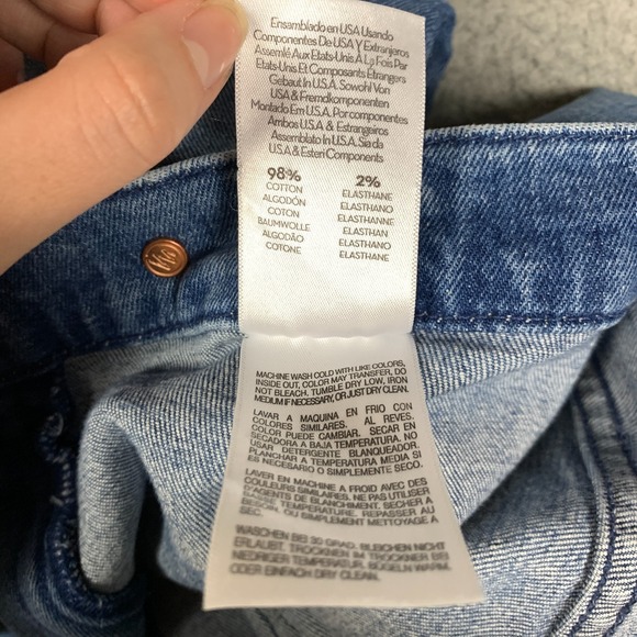 Mother The Tab Roller Skimp Jeans Women's 27 From Out Of Town Wide Leg 70s Retro - Picture 9 of 14